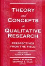 Theory and Concepts in Qualitative Research Perspectives from the Field
