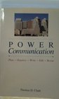 Power Communication Plan Organize Write Edit Revise