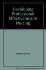 Developing Professional Effectiveness in Nursing