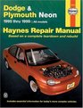 Haynes Repair Manual Dodge Plymouth Neon 19951999