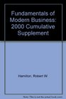 Fundamentals of Modern Business 2000 Cumulative Supplement