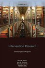 Intervention Research Developing Social Programs