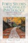 Forty Studies that Changed Psychology: Explorations into the History of Psychological Research (6th Edition)