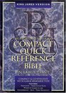 KJV Compact Quick Reference Bible: in Large Print Blue Bonded Leather with Footnotes, Presentation Pages, Words of Christ in Red, Concordance, Maps & Verse References (King James Version)