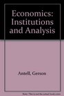 Economics Institutions and Analysis