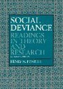 Social Deviance Readings in Theory and Research