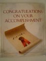 Congratulations on Your Accomplishment