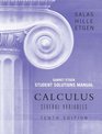 Calculus Student Solutions Manual  One and Several Variables
