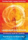 Language and Power A Resource Book for Students