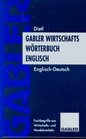 Gabler Wirtschaftswrterbuch Englisch 2 Bde Bd2 EnglischDeutsch