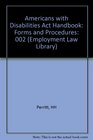 Americans With Disabilities Act Handbook Forms and Procedures