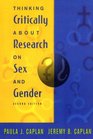 Thinking Critically About Research on Sex and Gender