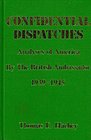 Confidential Dispatches Analyses of America By the British Ambassador 19391945