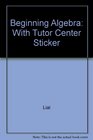 Beginning Algebra With Tutor Center Sticker