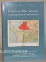 In Praise of Aldus Manutius A Quincentenary Exhibition  Catalogue of the Exhibition