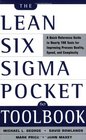 The Lean Six Sigma Pocket Toolbook A Quick Reference Guide to 70 Tools for Improving Quality and Speed