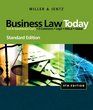 Bundle Business Law Today Standard Edition 9th  WebTutor  on Blackboard 2Semester Printed Access Card