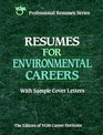 Resumes for Environmental Careers