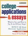 Arco College Applications and Essays