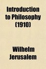 Introduction to Philosophy (1910)