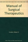 Manual of Surgical Therapeutics