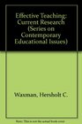 Effective Teaching Current Research