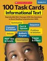 100 Task Cards Informational Text Reproducible MiniPassages With Key Questions to Boost Reading Comprehension Skills