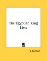 The Egyptian King Lists