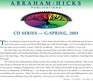 AbrahamHicks GSeries Cd's  GSeries Spring 2003 There Is No Value In Suffering