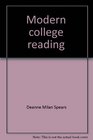 Modern college reading Techniques with exercises