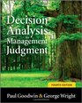 Decision Analysis for Management Judgment