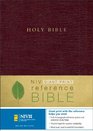 NIV Holy Bible Giant Print Reference Edition, Burgundy Leather-Look