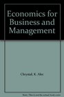 Economics for Business and Management