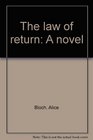 The law of return A novel