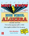 Must Know High School Algebra Second Edition