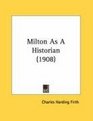 Milton As A Historian