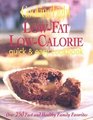Cooking Light Low-Fat, Low-Calorie Quick  Easy Cookbook (Cooking Light)
