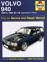 Volvo 940 Petrol Service and Repair Manual 1990 to 1998