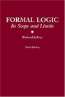 Formal Logic Its Scope And Limits