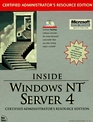 Inside Windows Nt Server 4 Certified Administrator's Resource Edition