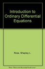 Introduction to Ordinary Differential Equations Second Edition