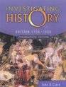 Investigating History Foundation Edition Britain 17501900