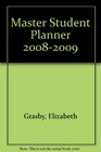 Master Student Planner 20082009