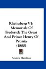 Rheinsberg V1 Memorials Of Frederick The Great And Prince Henry Of Prussia