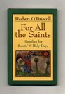 FOR ALL THE SAINTS  Homilies for Saints'  Holy Days