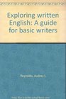 Exploring written English A guide for basic writers