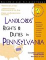 Landlords' Rights  Duties in Pennsylvania With Forms
