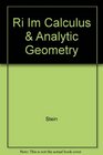 Calculus  Analytic Geometry  Instructor's Manual