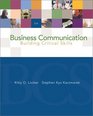 Business Communication Building Critical Skills