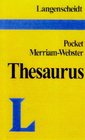 Langenscheidt Merriam-Webster Pocket Thesarus